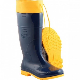 Bota Azul/Amarela com amarra 
